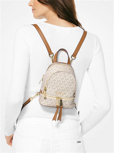 dillards michael kors rhea ip small backpack|Rhea Mini Logo Backpack .